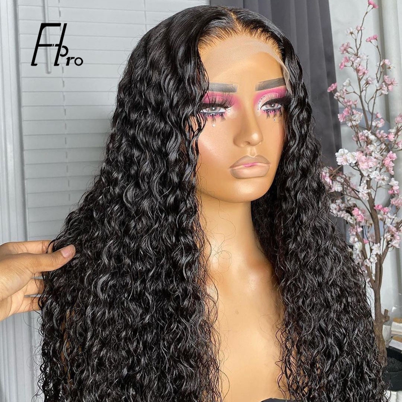 5×5 Lace Closure Wig Curly Pre Plucked With Baby Hair